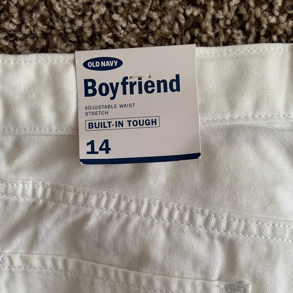 White Button-Fly Skinny Jeans - Picture 6 of 7